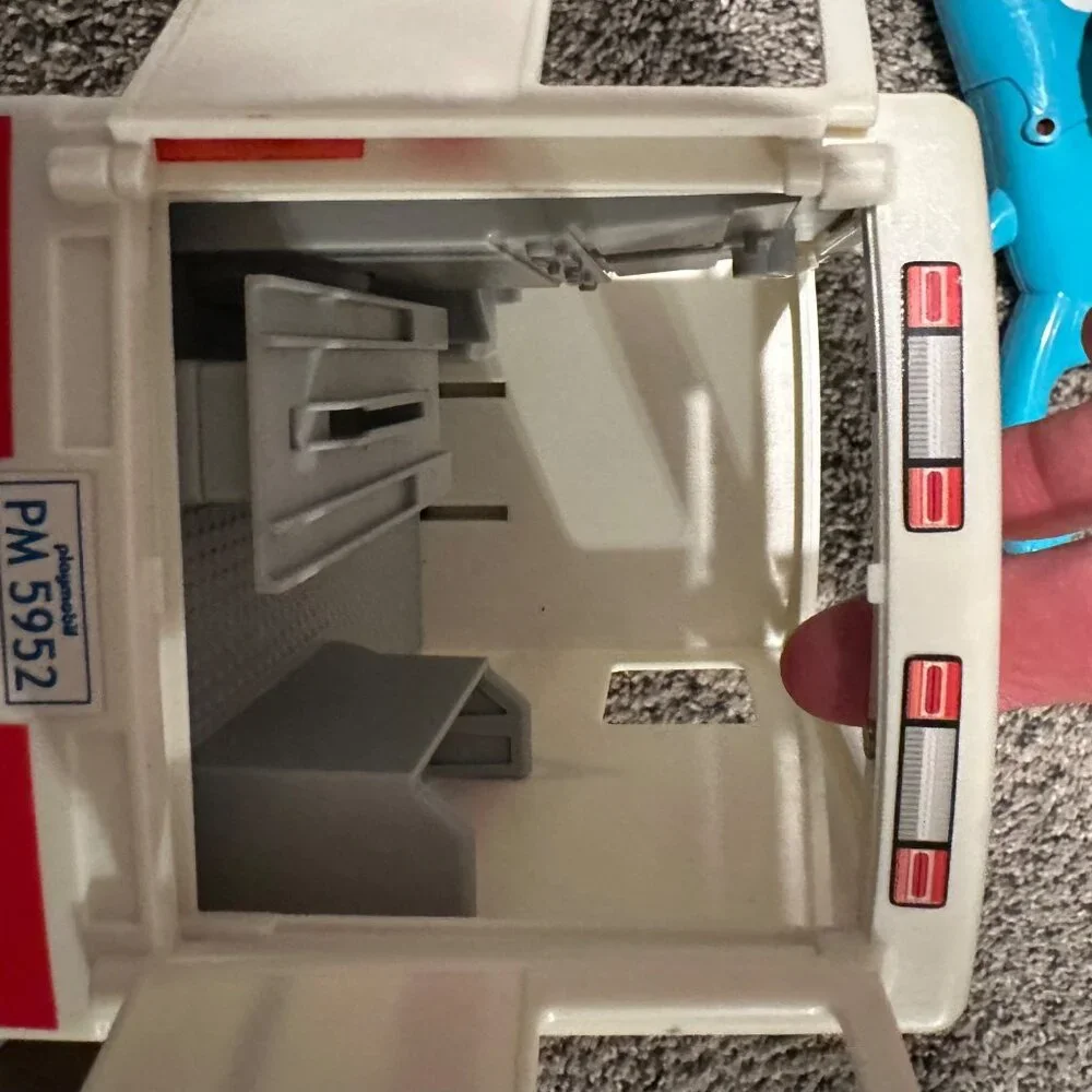 PLAYMOBIL TOY AMBULANCE INCOMPLETE